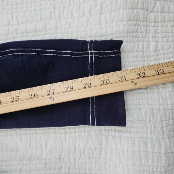 Green Label Lauren Ralph Lauren Hoodie Women's L Navy Blue Y2K Full Zip EUC - Picture 11 of 15